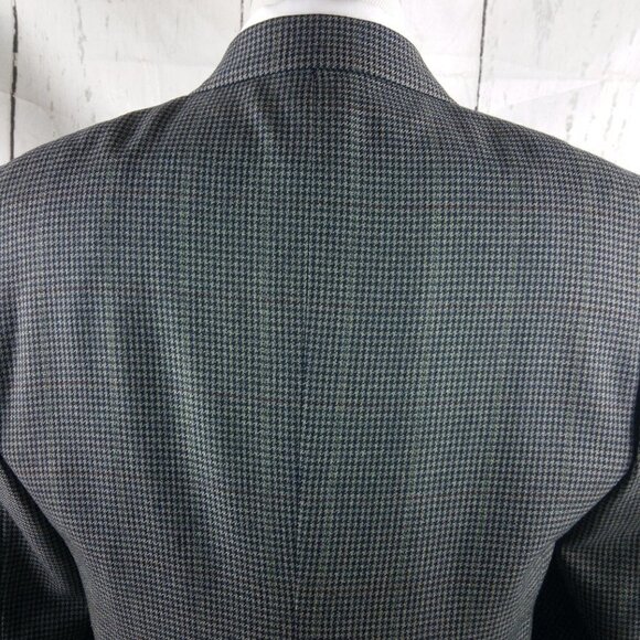 Jos A Bank Executive Collection 42L Wool Multicolor Houndstooth Sport Coat - Picture 6 of 10